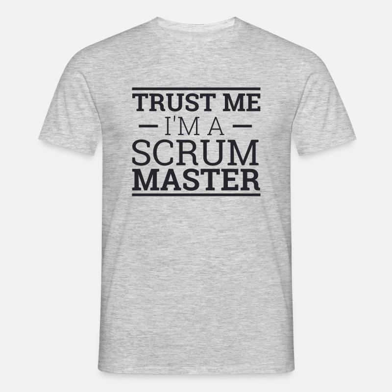 "Trust Me "| " Scrum Master" - Men's T-Shirt - heather grey