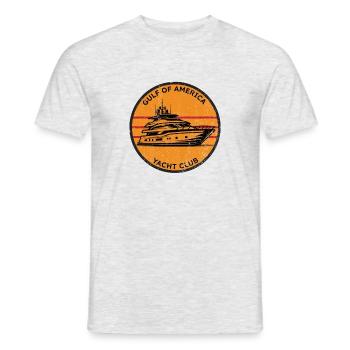 Golf von Amerika Yacht Club  Gulf America - Männer T-Shirt - Grau meliert - Vorne - AI Model Male 178 dark (178cm)