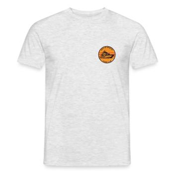 Golf von Amerika Yacht Club  Gulf America - Männer T-Shirt - Grau meliert - Vorne - AI Model Male 178 dark (178cm)