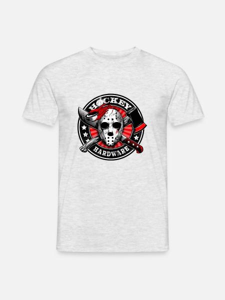 hokej Bloodsport - T-shirt męski - szary melanż