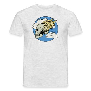 85. Fighter Squadron Patch im Zweiten Weltkrieg fl - Männer T-Shirt - Grau meliert - Vorne - AI Model Male 178 dark (178cm)