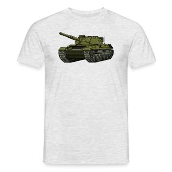 Tiger Panzer Zweiten Weltkrieg Deutscher Militärta - Männer T-Shirt - Grau meliert - Vorne - AI Model Male 178 dark (178cm)