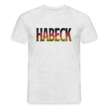 Habeck 2021 Kanzler Grüne Wahl Politiker Kandidat - Männer T-Shirt - Grau meliert - Vorne - AI Model Male 178 dark (178cm)