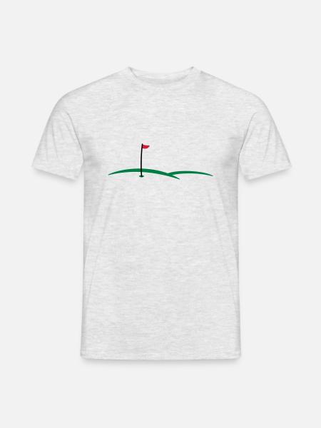 golf hole 3c - Men's T-Shirt - heather grey