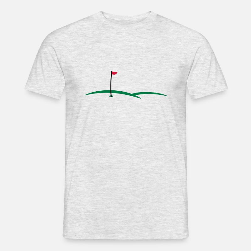 Golfloch 3c - Männer T-Shirt - Grau meliert
