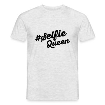 SelfieQueen - T-shirt homme - gris chiné - Devant - AI Model Male 178 dark (178cm)