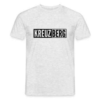 Kreuzberg - Männer T-Shirt - Grau meliert - Vorne - AI Model Male 178 dark (178cm)