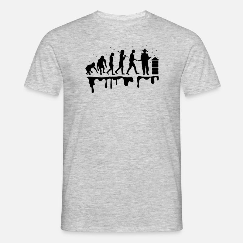 Beekeeper Evolution Black - Men's T-Shirt - heather grey