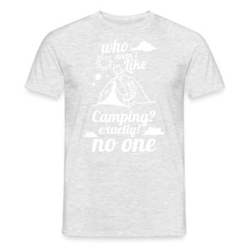 Camping Family Kids Nature Forest Mountains - Men's T-Shirt - heather grey - Front - AI Model Male 178 dark (178cm)