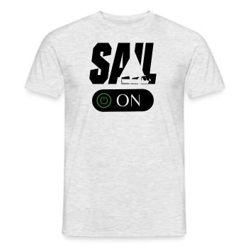 Sailing - Männer T-Shirt - Grau meliert - Vorne - AI Model Male 178 dark (178cm)