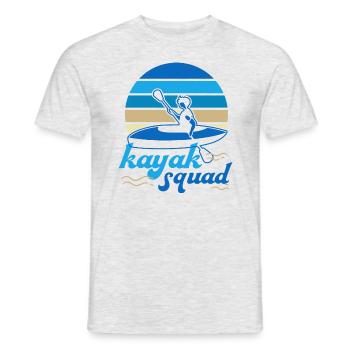 Kayak Faune Aventure Kayak Hobby - T-shirt homme - gris chiné - Devant - AI Model Male 178 dark (178cm)
