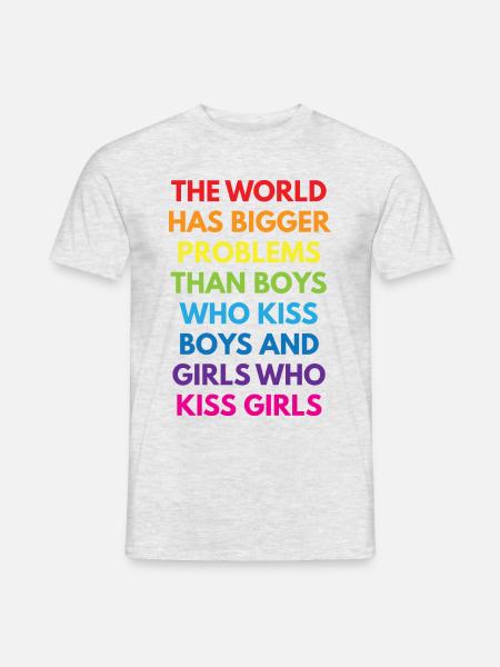 LGBTQ+ - Männer T-Shirt - Grau meliert