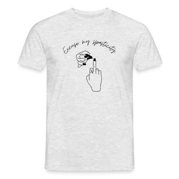 Spasticity - T-shirt homme - gris chiné - Devant - AI Model Male 178 dark (178cm)