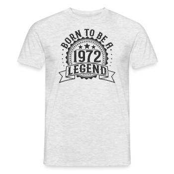Légende née en 1972 Cadeau d’anniversaire - T-shirt homme - gris chiné - Devant - AI Model Male 178 dark (178cm)