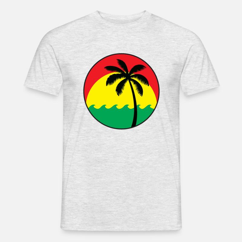 Reggae Logo - Männer T-Shirt - Grau meliert