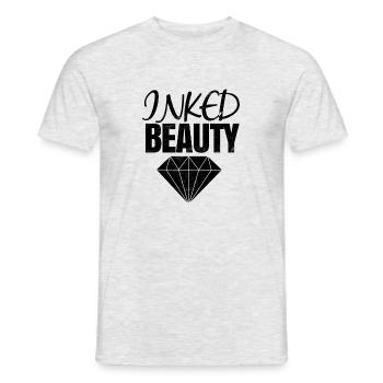 Beauté encrée, Diamant, Tatouage - T-shirt homme - gris chiné - Devant - AI Model Male 178 dark (178cm)