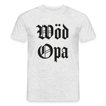 Wöd Opa Österreich bester Opa - Männer T-Shirt - Grau meliert - Vorne - AI Model Male 178 dark (178cm)