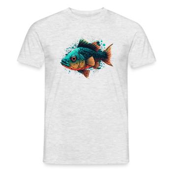Wild Fish - Men's T-Shirt - heather grey - Front - AI Model Male 178 dark (178cm)