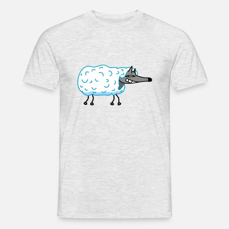 Wolf im Schafspelz - Männer T-Shirt - Grau meliert