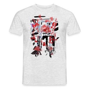 Architecture Pattern - Men's T-Shirt - heather grey - Front - AI Model Male 178 dark (178cm)