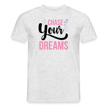Chase your dreams Unicorn - Men's T-Shirt - heather grey - Front - AI Model Male 178 dark (178cm)