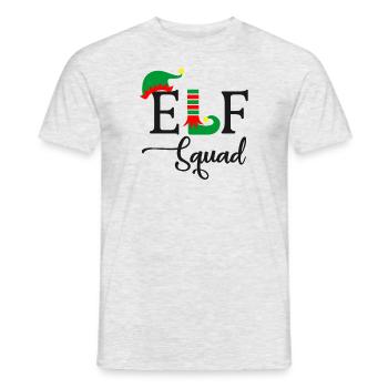 Funny Elf Troupe Christmas Design - Men's T-Shirt - heather grey - Front - AI Model Male 178 dark (178cm)