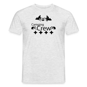 Vacances amoureux de la nature Camping dicton amusant - T-shirt homme - gris chiné - Devant - AI Model Male 178 dark (178cm)