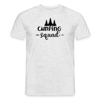 Urlaub Naturliebhaber Camping lustiger Spruch - Männer T-Shirt - Grau meliert - Vorne - AI Model Male 178 dark (178cm)