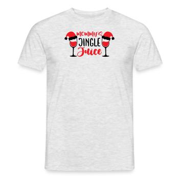 Mommys Jingle Juice Norweger Muster - Männer T-Shirt - Grau meliert - Vorne - AI Model Male 178 dark (178cm)