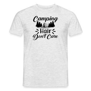 Hiking Hikers Camping funny saying - Men's T-Shirt - heather grey - Front - AI Model Male 178 dark (178cm)