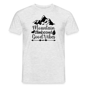Alpinisme Sable bonnes vibrations - T-shirt homme - gris chiné - Devant - AI Model Male 178 dark (178cm)