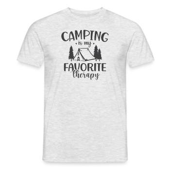 Wandern Natur Outdoor Berge - Männer T-Shirt - Grau meliert - Vorne - AI Model Male 178 dark (178cm)