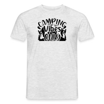 Camping Vibes Chemise de randonnée - T-shirt homme - gris chiné - Devant - AI Model Male 178 dark (178cm)