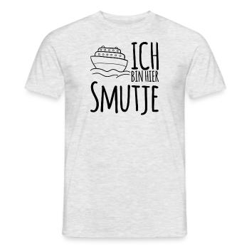 Ich bin hier Smutje - Männer T-Shirt - Grau meliert - Vorne - AI Model Male 178 dark (178cm)