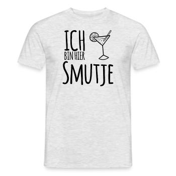 I'm here Smutje - Cook Sailing Motivation - Men's T-Shirt - heather grey - Front - AI Model Male 178 dark (178cm)