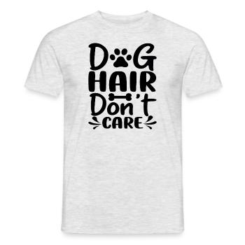 Dog hair doesn't matter - Men's T-Shirt - heather grey - Front - AI Model Male 178 dark (178cm)