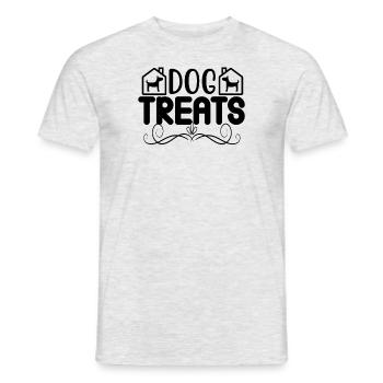 Dog Treats - Men's T-Shirt - heather grey - Front - AI Model Male 178 dark (178cm)