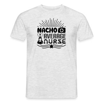 Nacho Average Nurse - Men's T-Shirt - heather grey - Front - AI Model Male 178 dark (178cm)