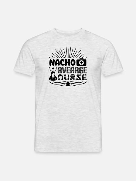 Nacho Average Krankenschwester - Männer T-Shirt - Grau meliert