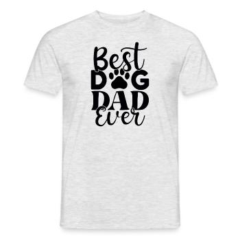 Meilleur papa chien de tous les temps - T-shirt homme - gris chiné - Devant - AI Model Male 178 dark (178cm)
