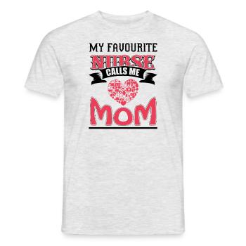 MA SŒUR PRÉFÉRÉE M’APPELLE MAMAN - T-shirt homme - gris chiné - Devant - AI Model Male 178 dark (178cm)