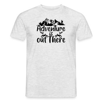 Hiking Hikers Camping funny saying - Men's T-Shirt - heather grey - Front - AI Model Male 178 dark (178cm)