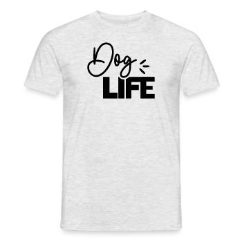 Dog Life - Men's T-Shirt - heather grey - Front - AI Model Male 178 dark (178cm)