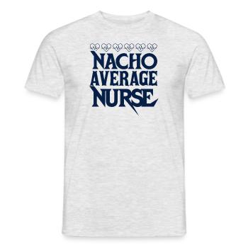 Nacho Infirmière moyenne - T-shirt homme - gris chiné - Devant - AI Model Male 178 dark (178cm)