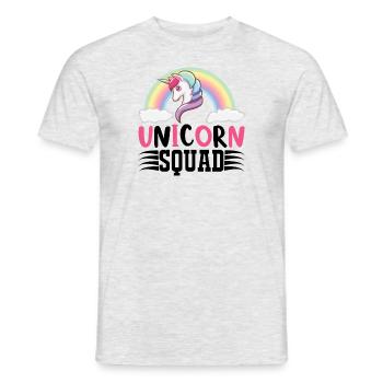 Unicorn Squad Unicorn - Men's T-Shirt - heather grey - Front - AI Model Male 178 dark (178cm)