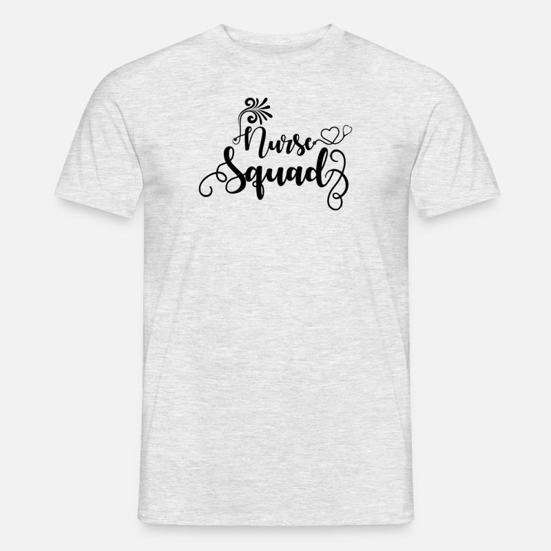Nurse Squad - Männer T-Shirt - Grau meliert