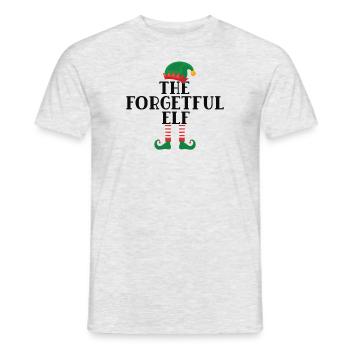The Forgetful Elf Norwegian Pattern - Men's T-Shirt - heather grey - Front - AI Model Male 178 dark (178cm)