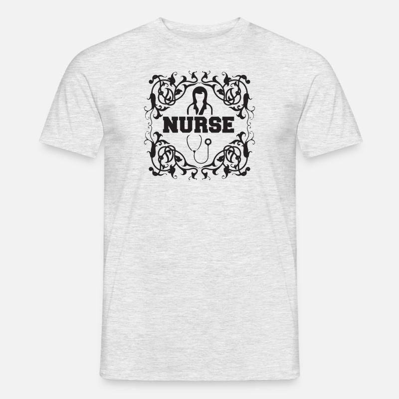 Krankenschwester - Männer T-Shirt - Grau meliert