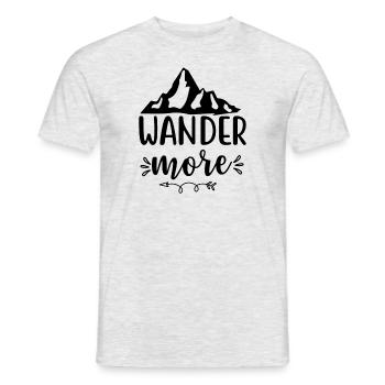 Urlaub Naturliebhaber Camping lustiger Spruch - Männer T-Shirt - Grau meliert - Vorne - AI Model Male 178 dark (178cm)