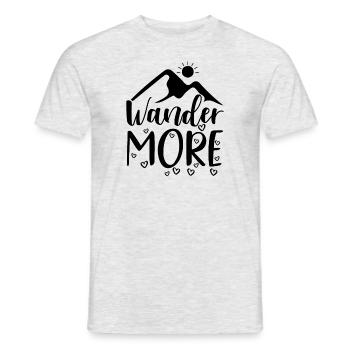 Promenez-vous plus chemise de randonnée - T-shirt homme - gris chiné - Devant - AI Model Male 178 dark (178cm)